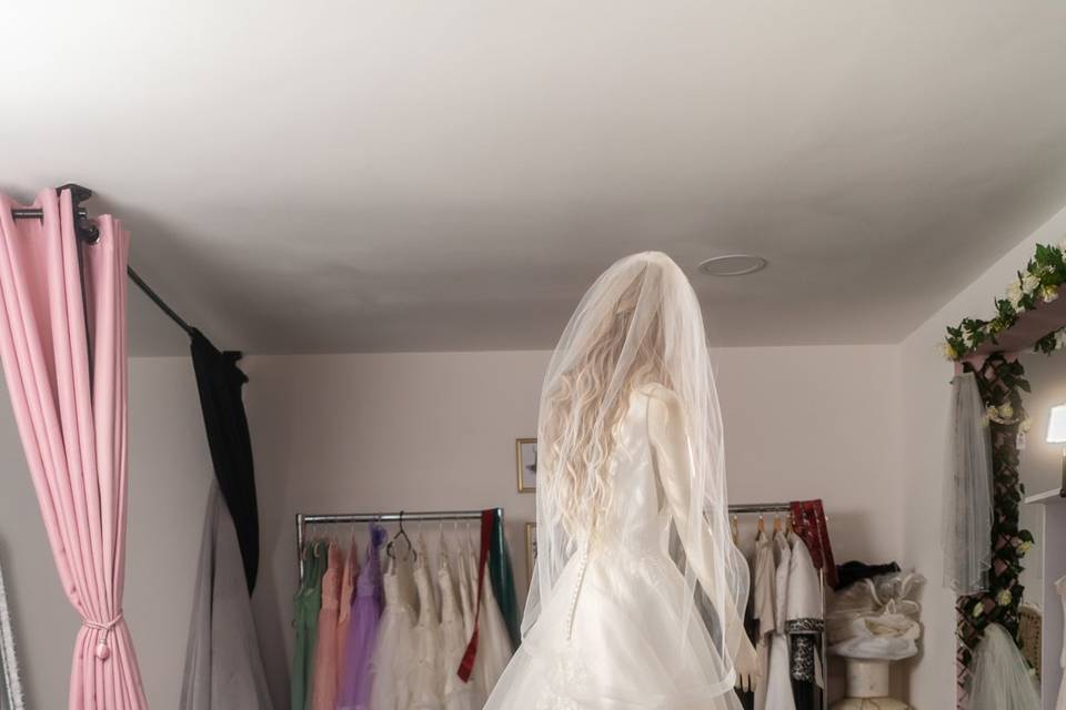 Long bridal train