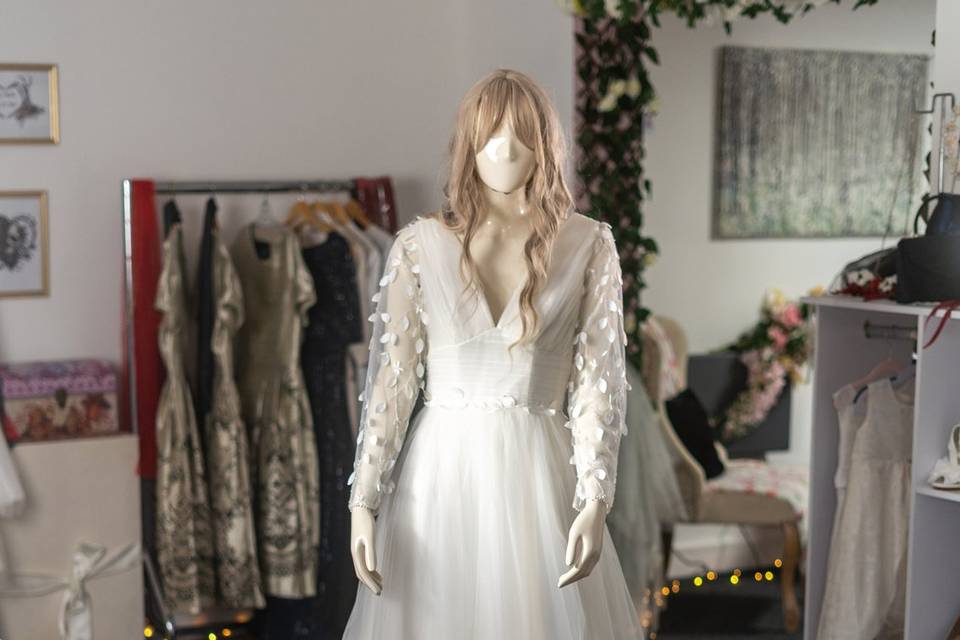 Long sleeve gown
