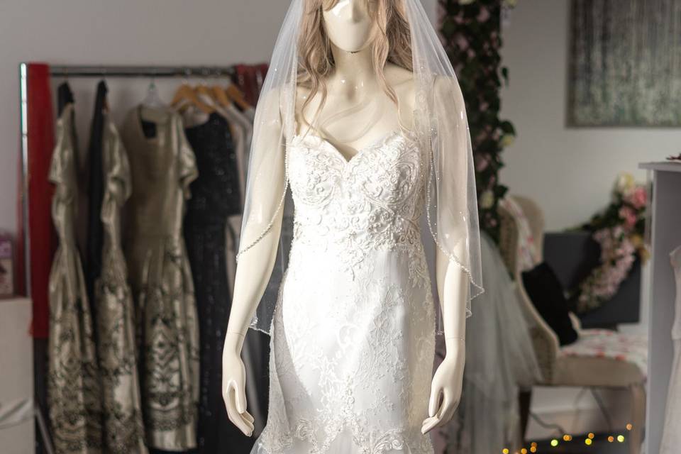 Mermaid style gown