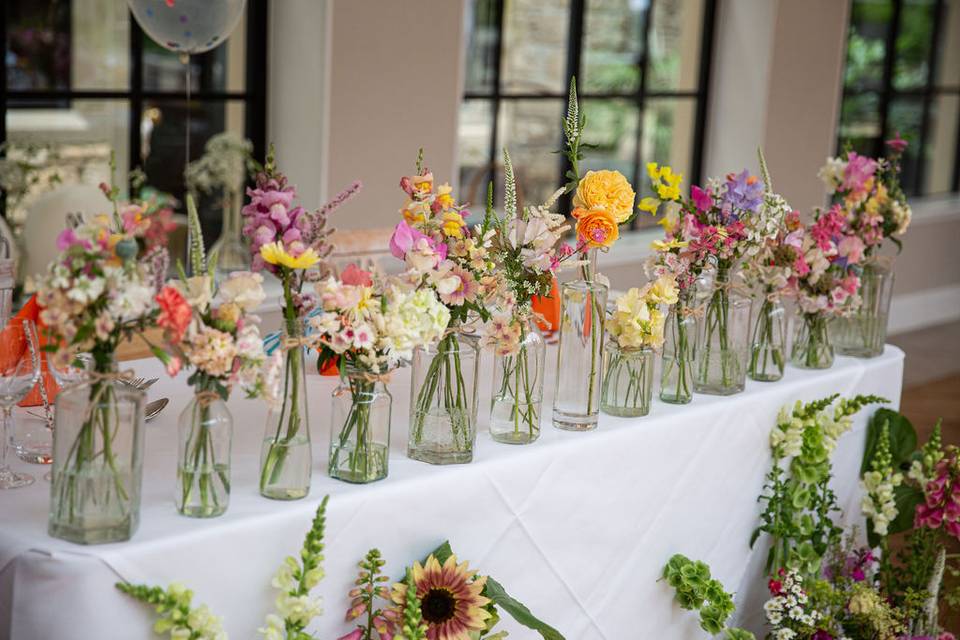 Top table set up