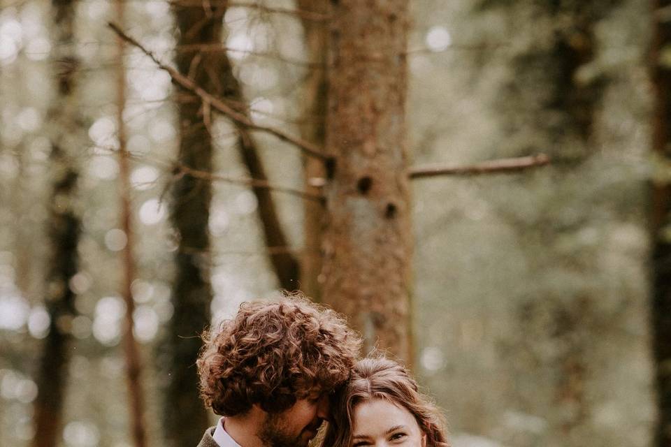 Wild woodland wedding