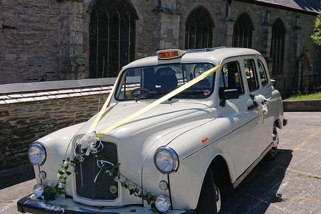Outside Padstow Church.