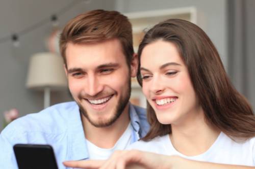 Couple using the app 2