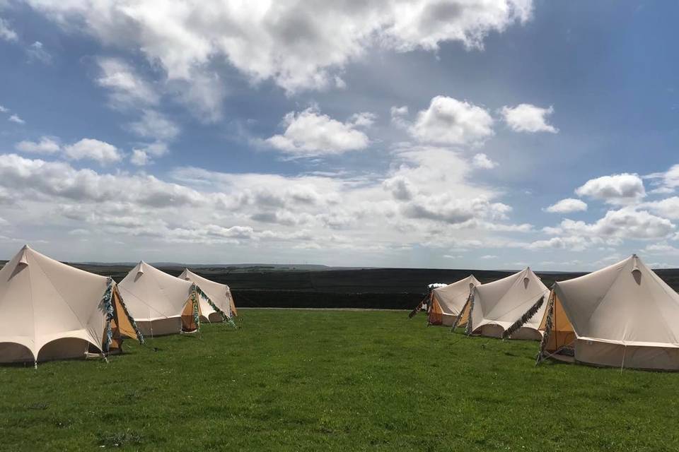 Bell tent accommodation