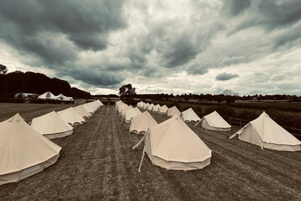 Bell tent village