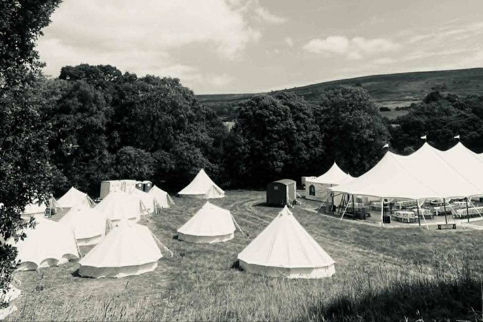 Bell tent village