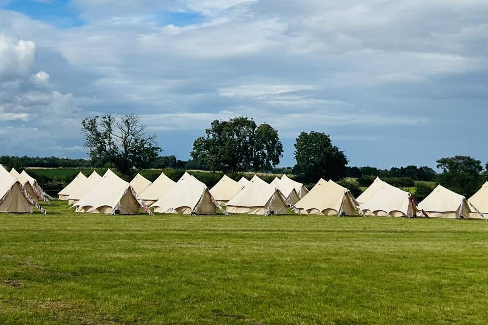 Bell tent village