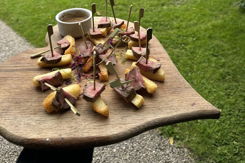 Steak & Chip Canapes