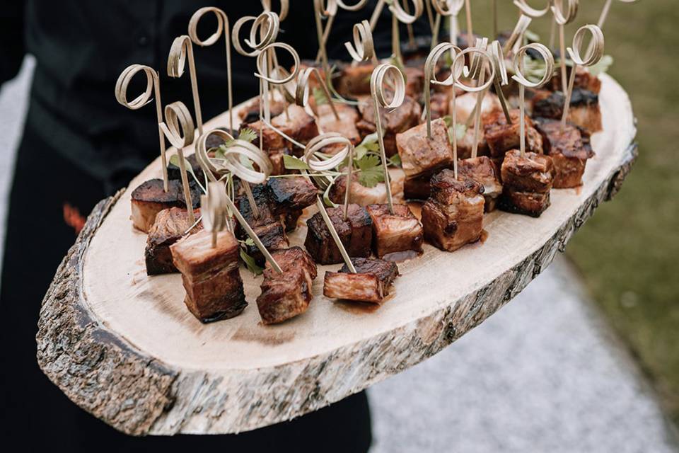 Pork belly bites