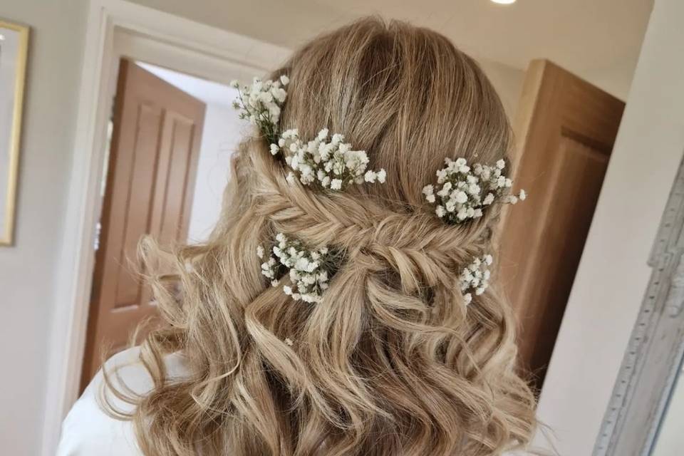 Bridal Hair Fishtail braids