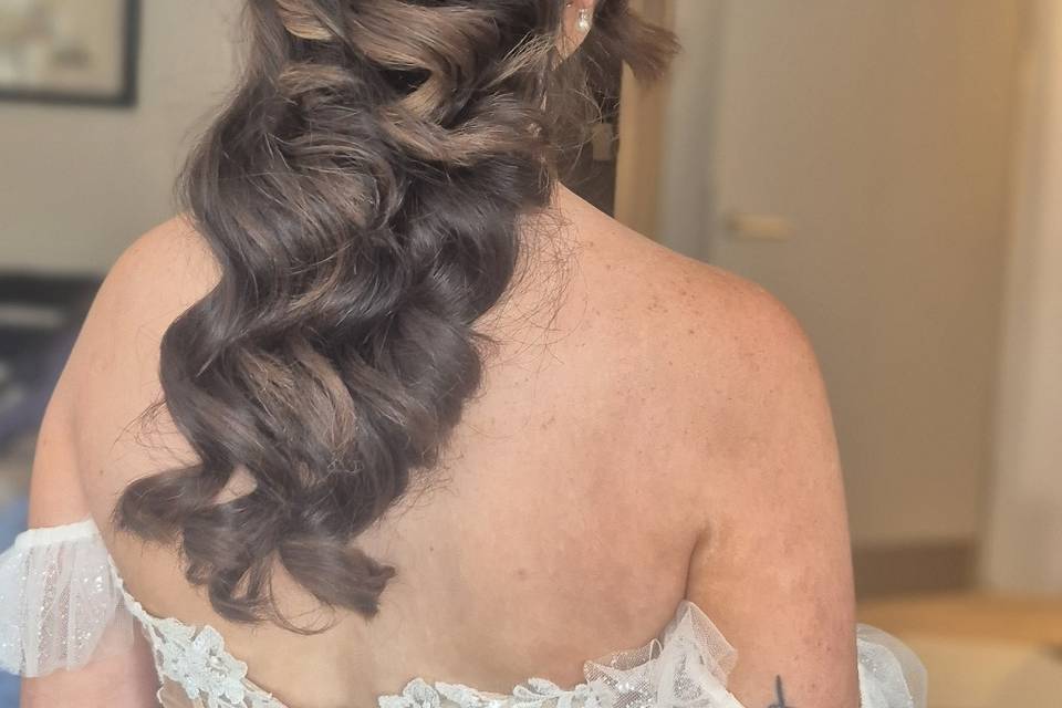 Stunning half up half down