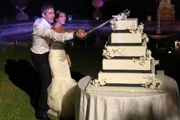 Cutting the cake