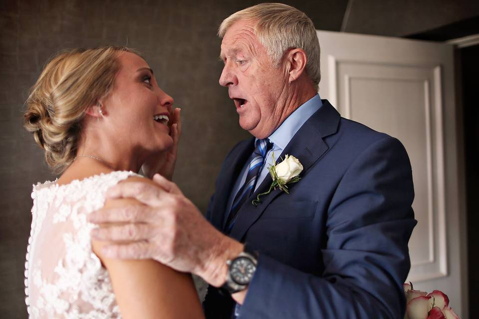 A surprised Dad