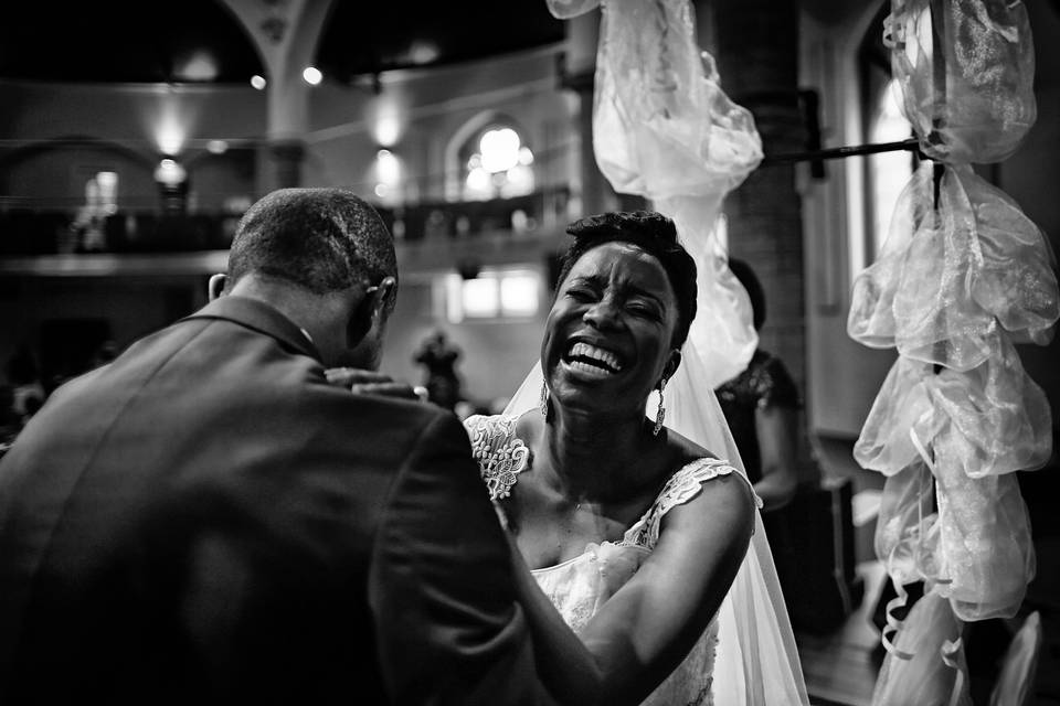 Laughter during the prayers
