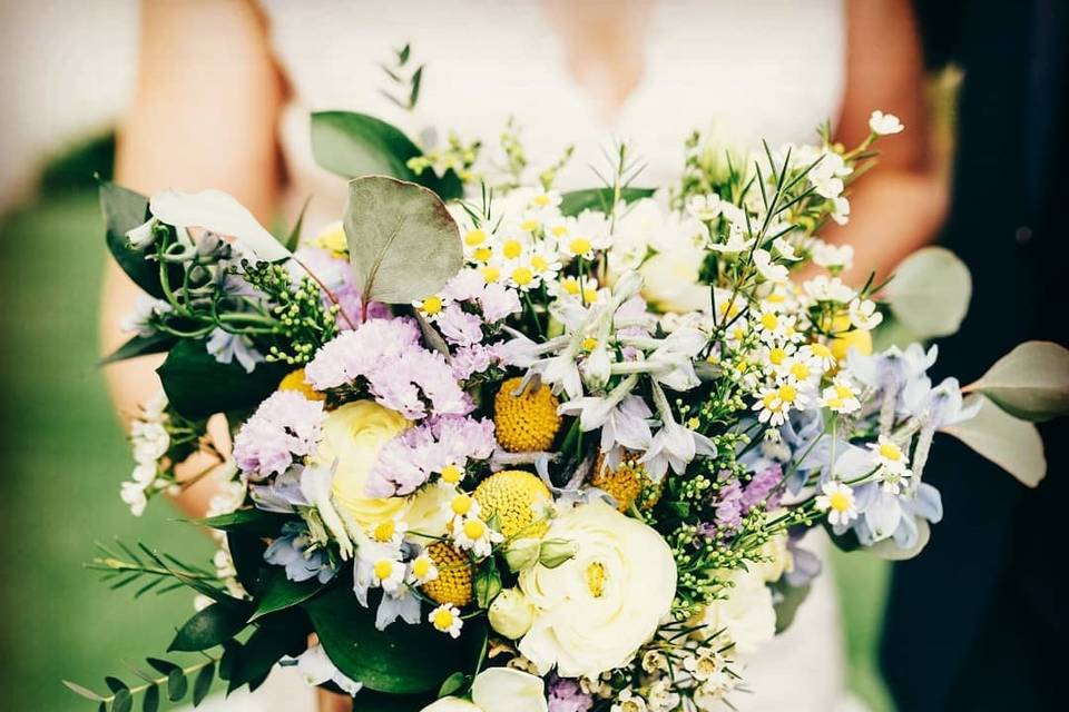 A beautiful bridal bouquet