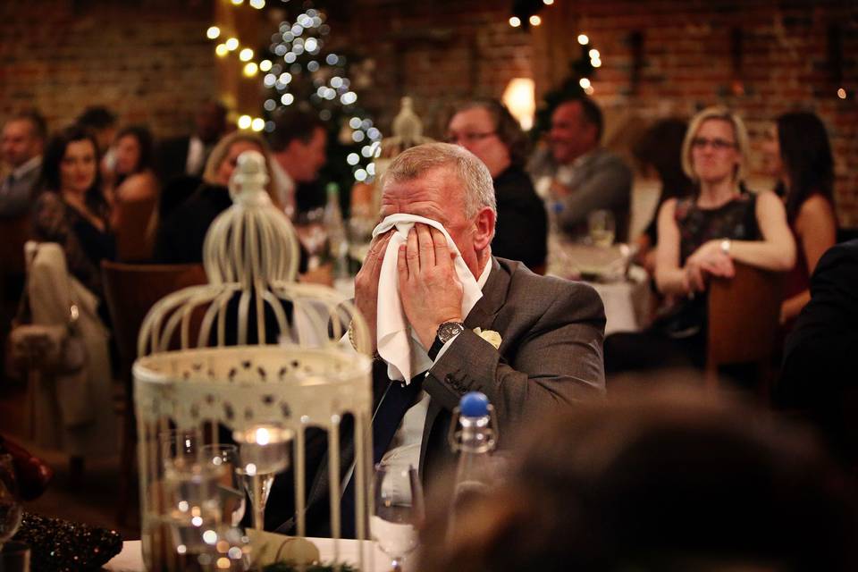 Dad's emotions running high