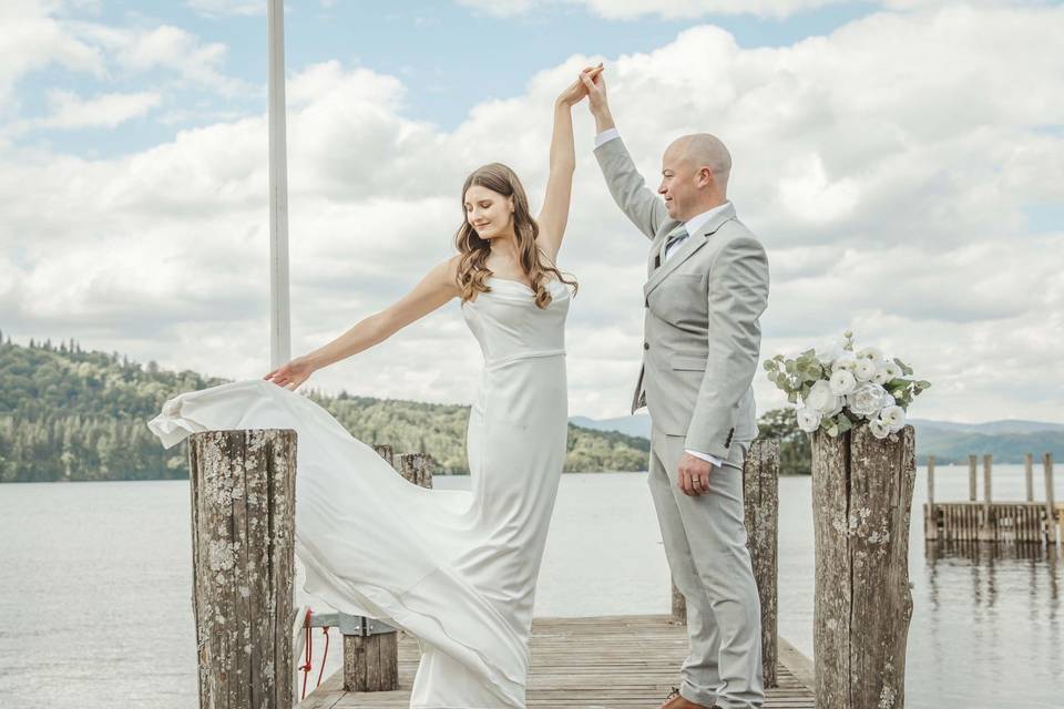 Couple on the jetty