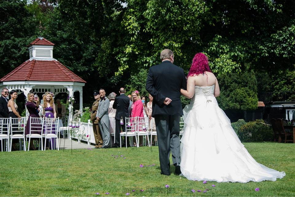 Walking down the aisle