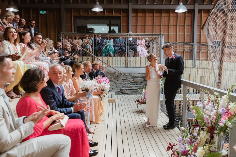 Ceremony in Boathouse