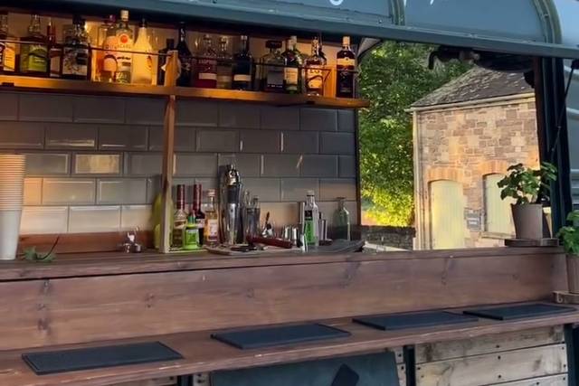 Fully stocked back bar