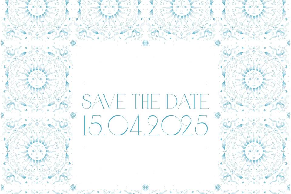 Save the date - monochrome