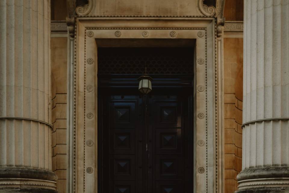 Neo-classical entrance
