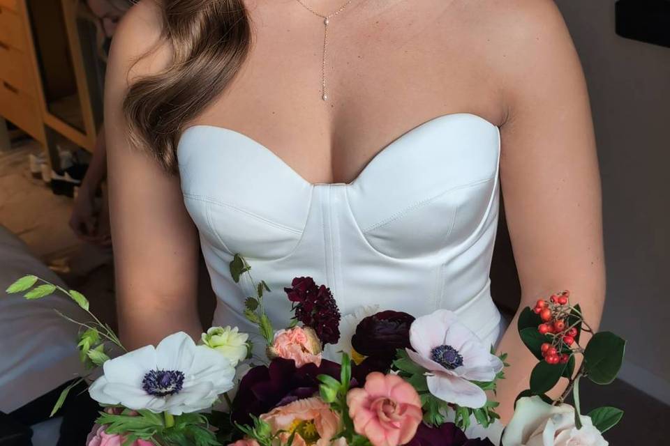 Radiant bridal makeup