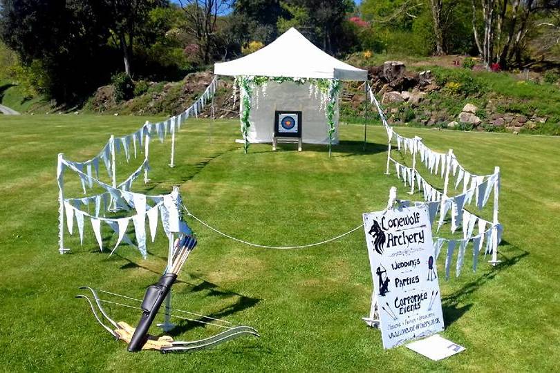 Gothic wedding archery