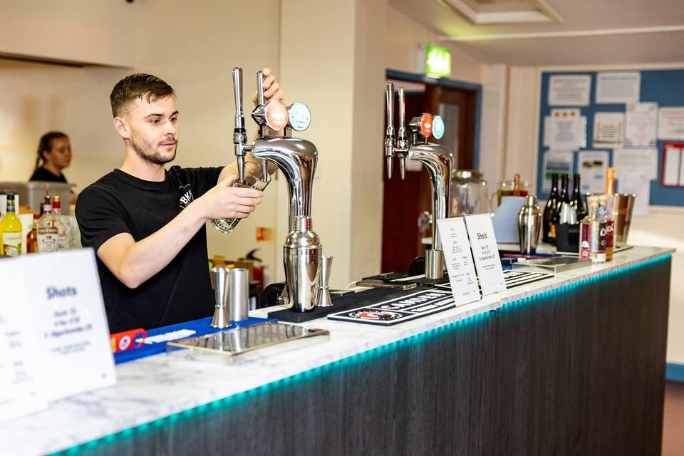 Pouring a pint