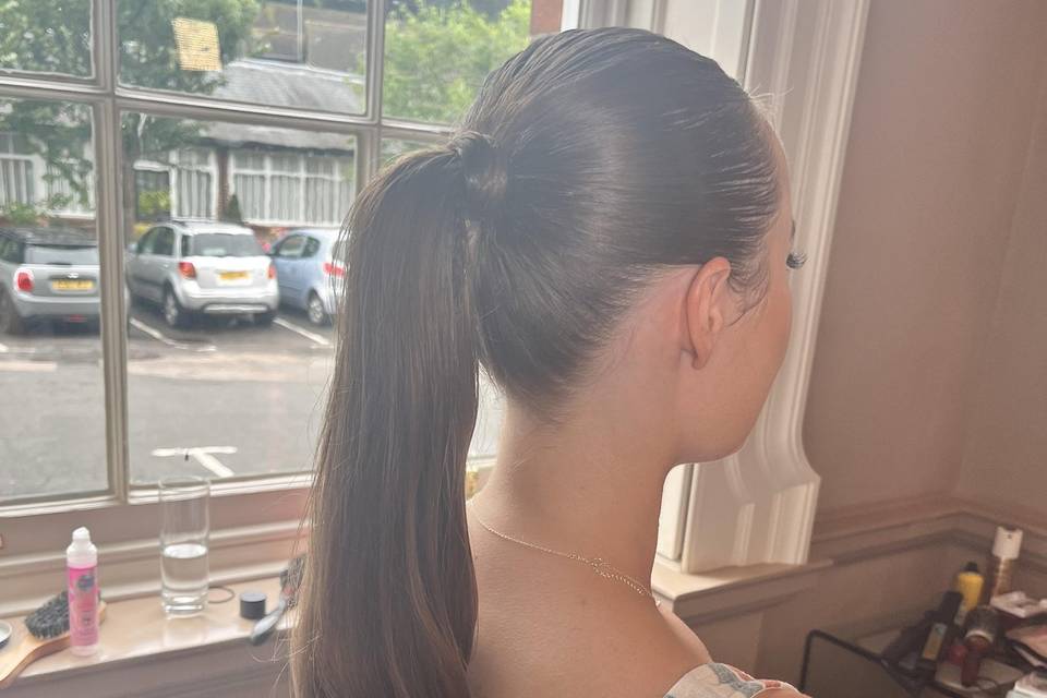 Bridesmaid hair up