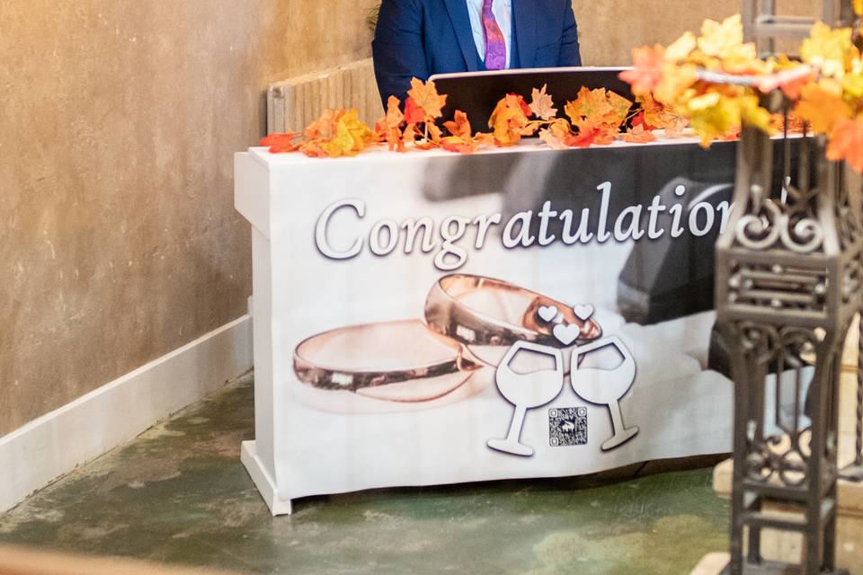 reception hall entrance with lanterns and staircase