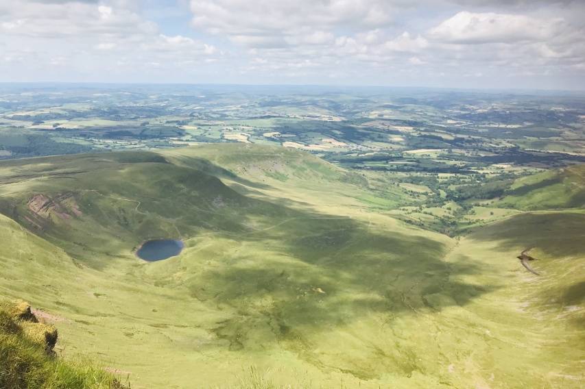 Top of Penyfai Mountain