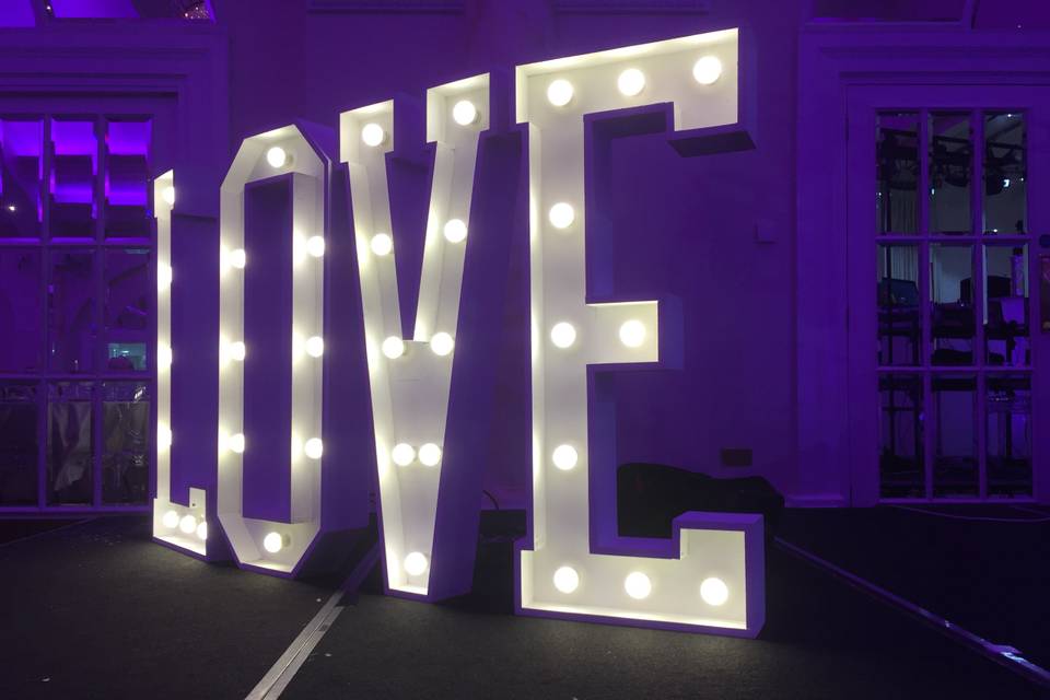 LED Love Signs