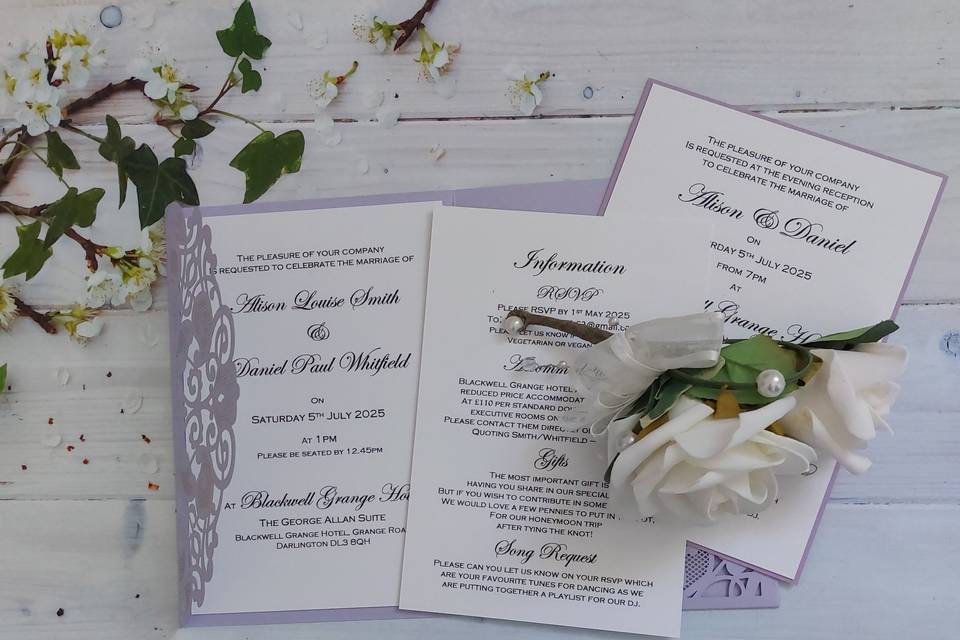 Lilac Laser cut
