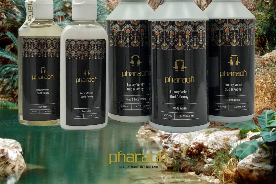 Peony and Oud bath collection