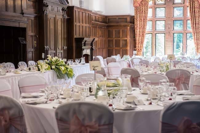 Wedding breakfast at Woldingham School, Marden Park, Surrey