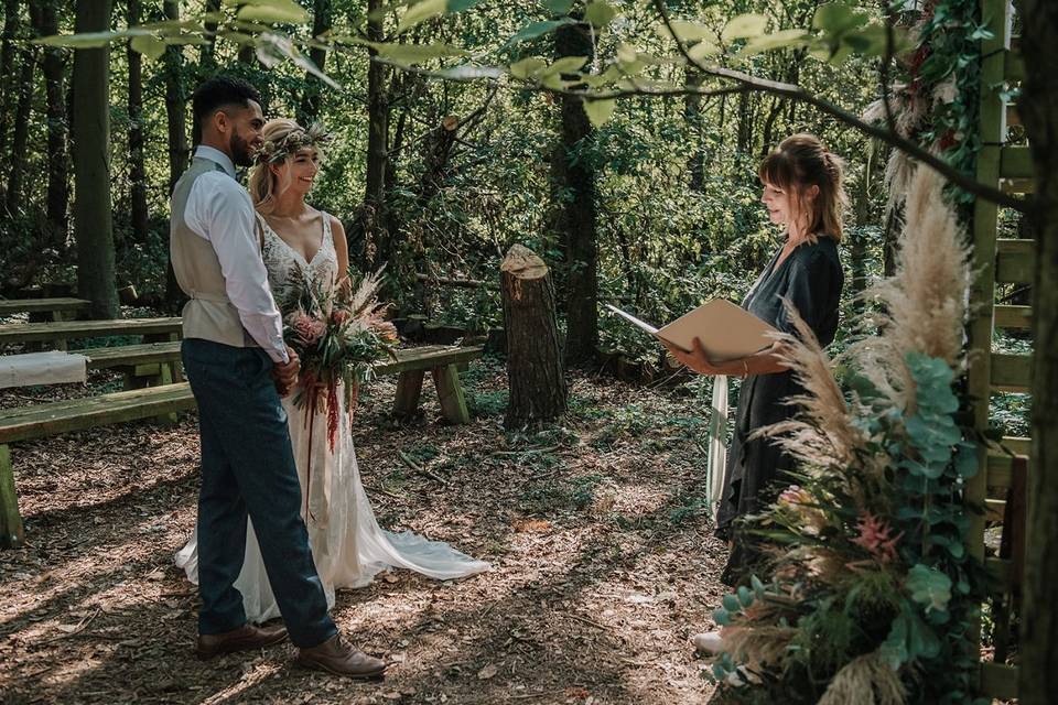 Woodland wedding