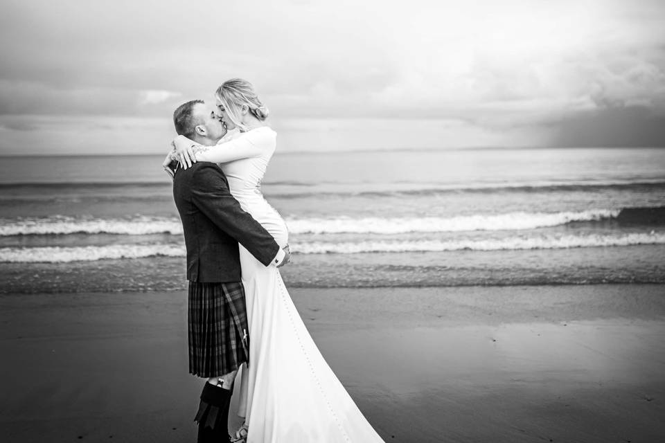 On the beach