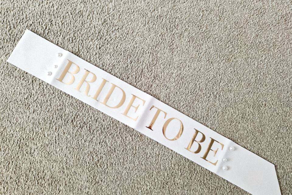 Bridal sashes