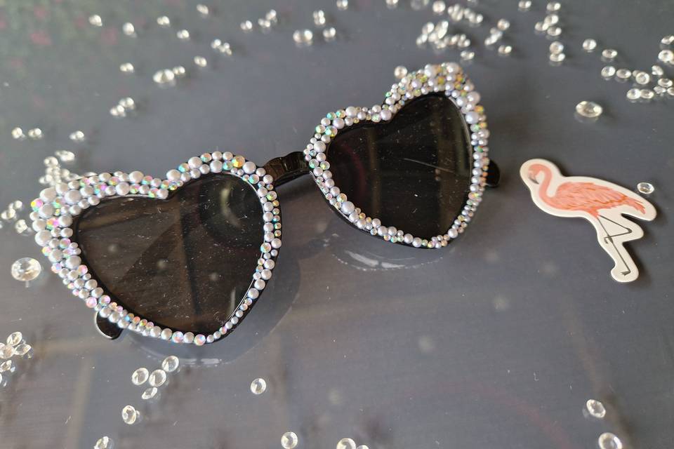 Pearl and crystal sunglasses