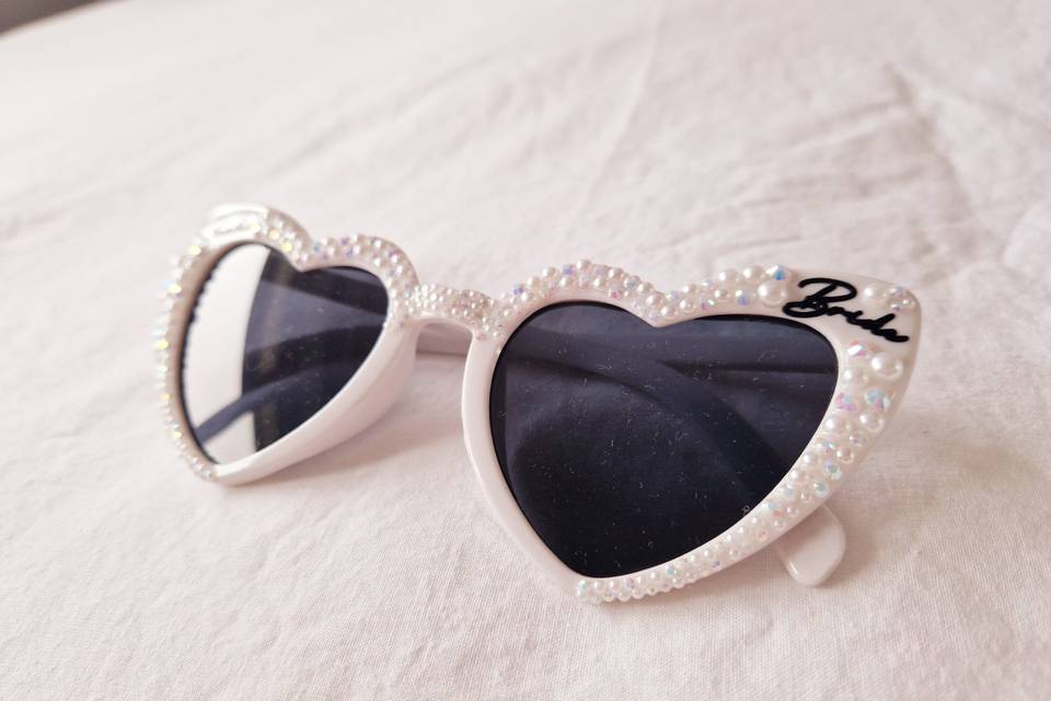 Pearl and crystal sunglasses