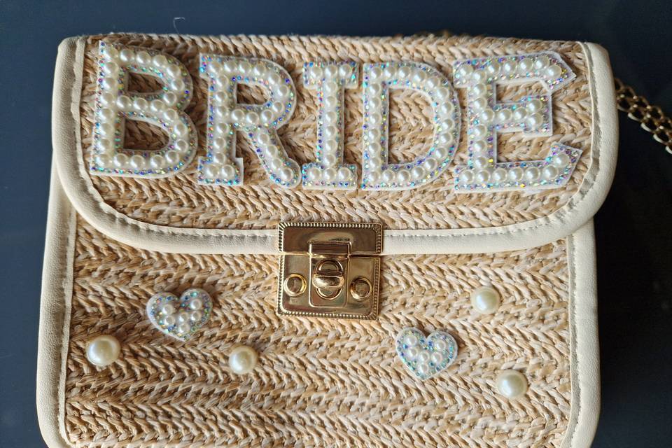 Bridal straw bags