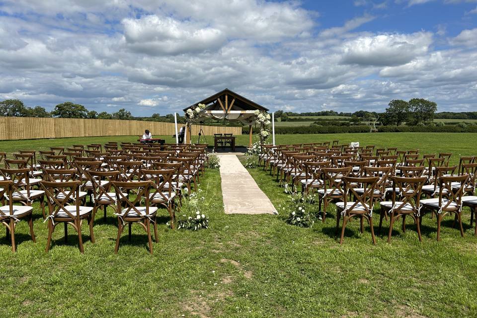 Outdoor ceremony