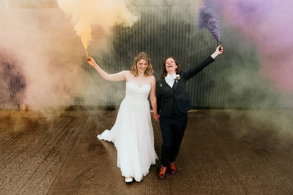 Smoke bombs are fun!