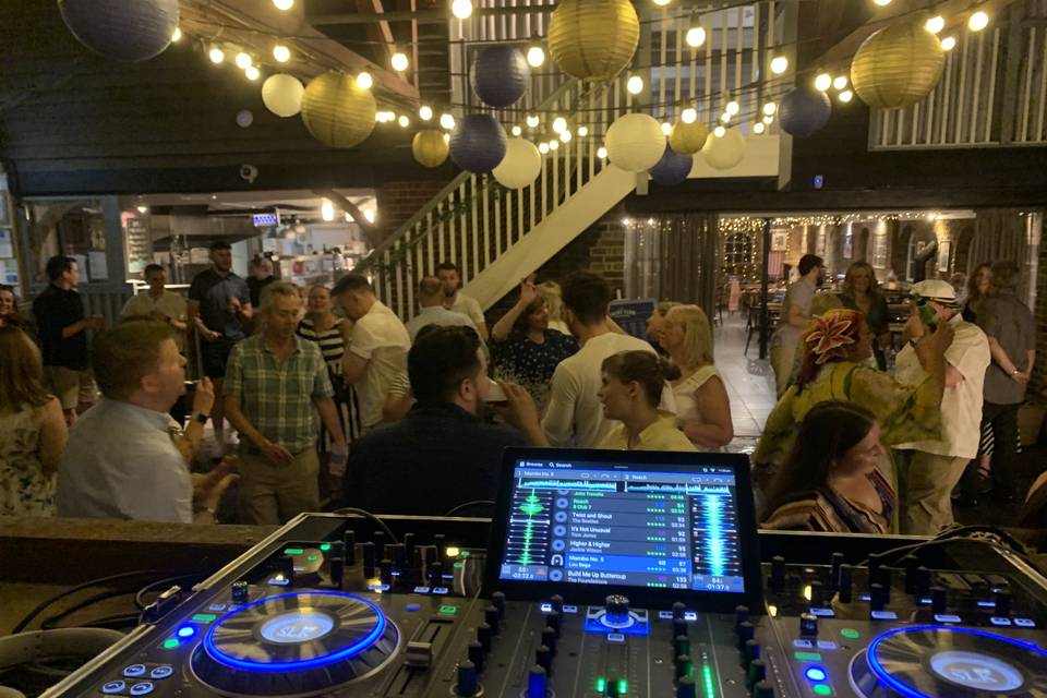 Wedding DJ setup