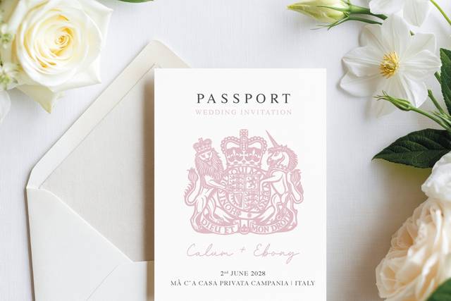 Wedding Passport Invitation