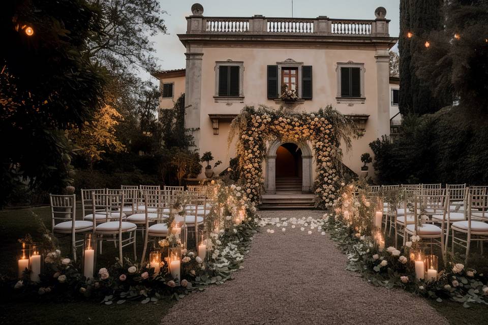 Intimate Villa Ceremony