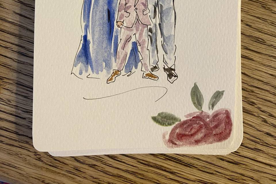 Bride and Groom illustration