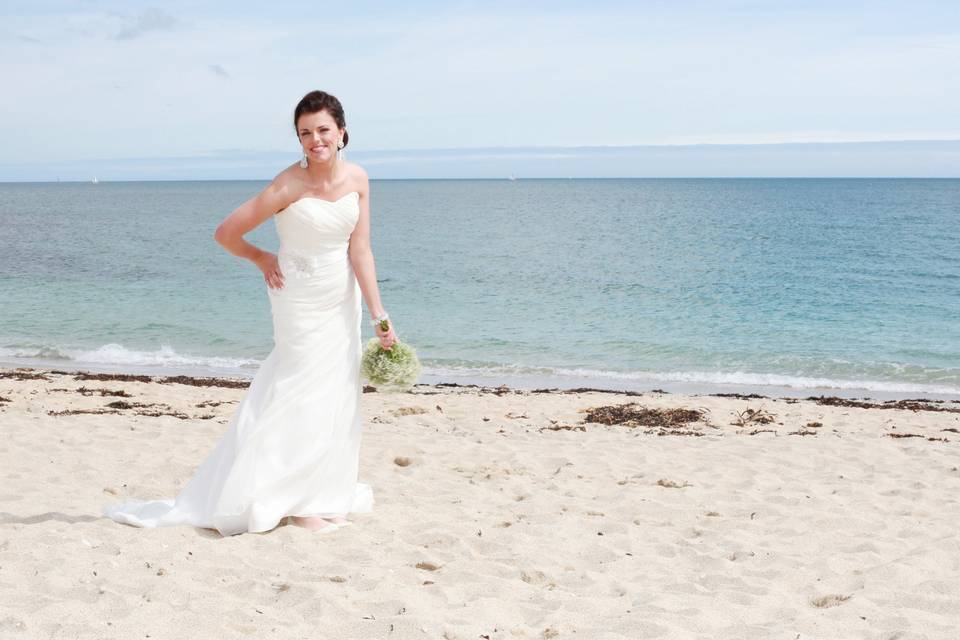 Guest-of-honour on beach