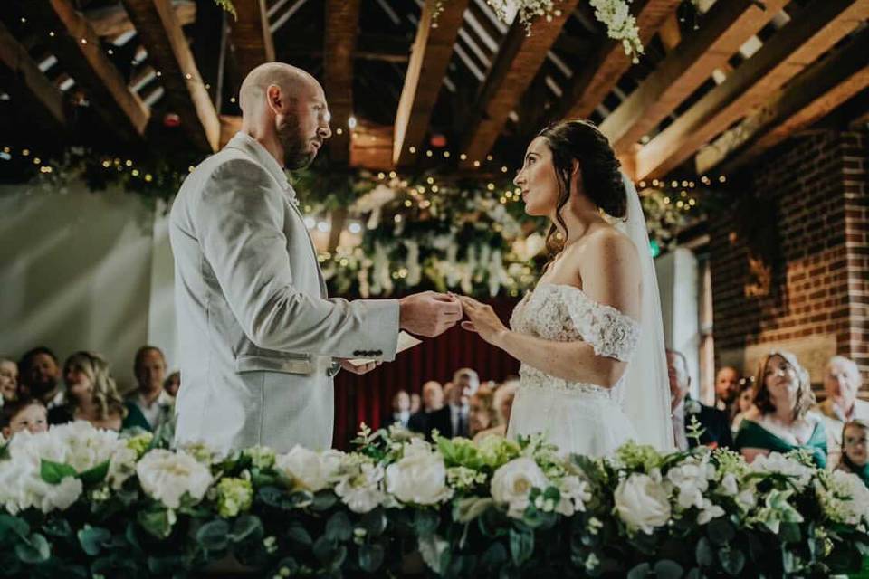 Wedding Ceremony Fireplace